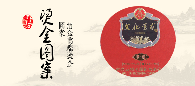 52度500ml五粮液文化艺术酒珍藏浓香型白酒套装价pg