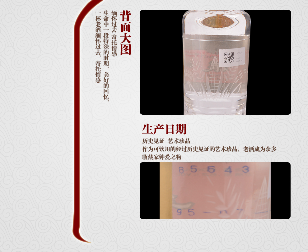 陈年老酒五粮液铁盖1995年52度500ml五粮液老酒