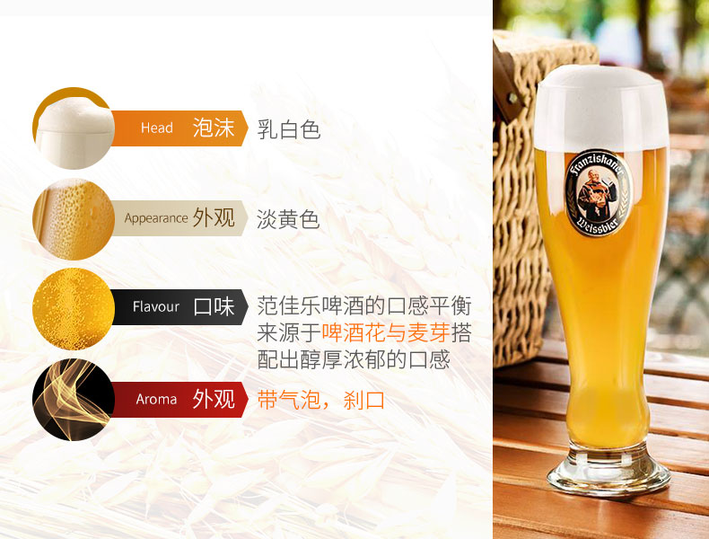 德国风味范佳乐教士小麦啤酒450ml*12瓶.jpg