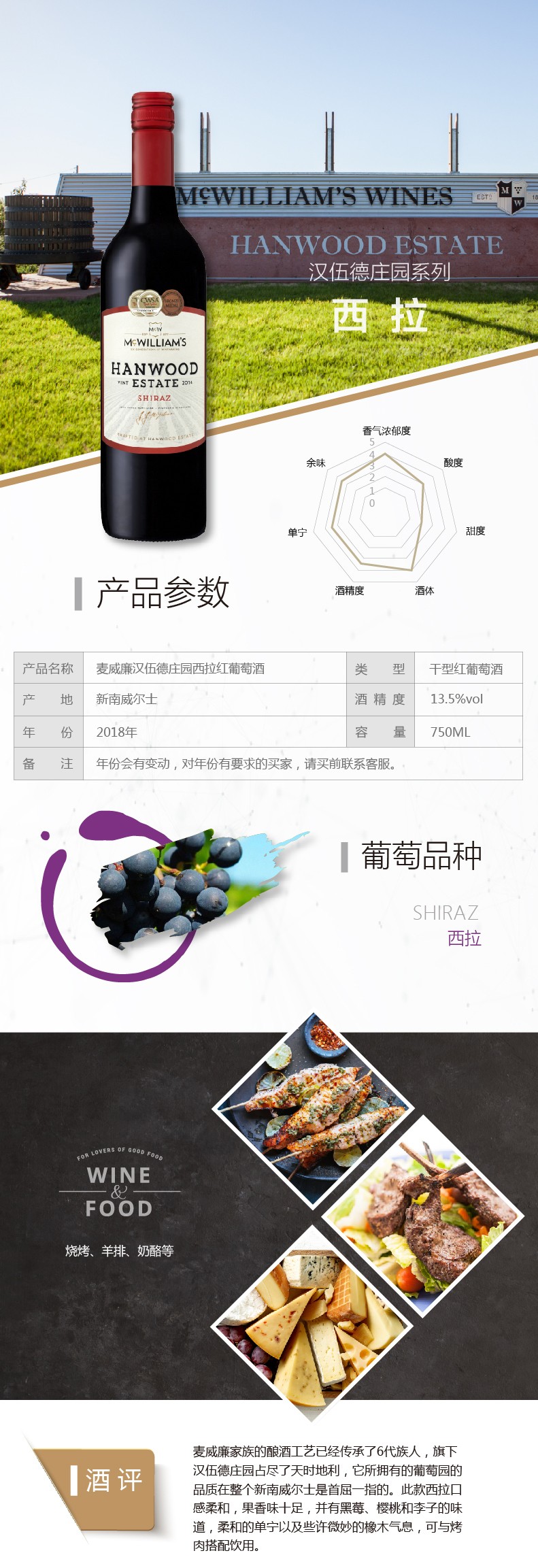 麦威廉汉伍德庄园西拉干型红葡萄酒.jpg