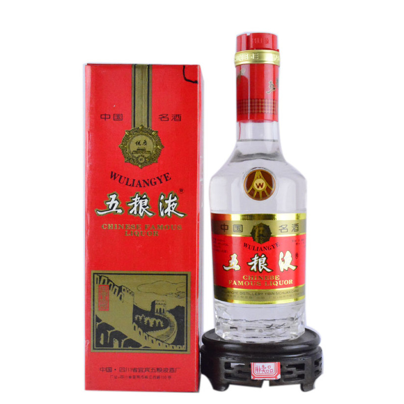 1995-1998年39度塑盖长城五粮液陈年老酒白酒.jpg