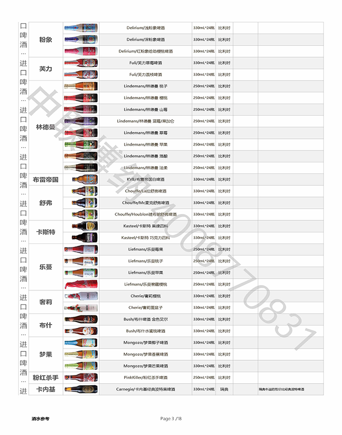 全球精酿啤酒合集-福佳白、范佳乐教士、科罗娜、日本麒麟、喜力、朝日、嘉士伯、1664、乌苏、百威、白熊、罗斯福、智美、凯撒进口啤酒批发.jpg