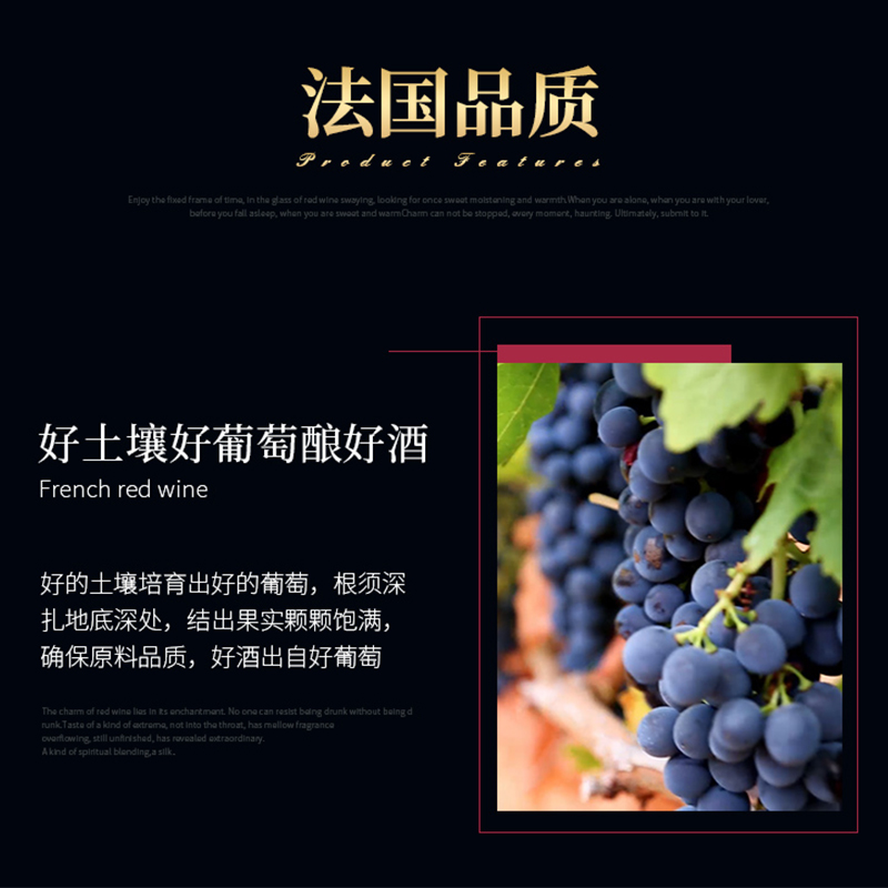 法国宾利爵卡黑爵干红葡萄酒1000ml单瓶红葡萄酒.jpg