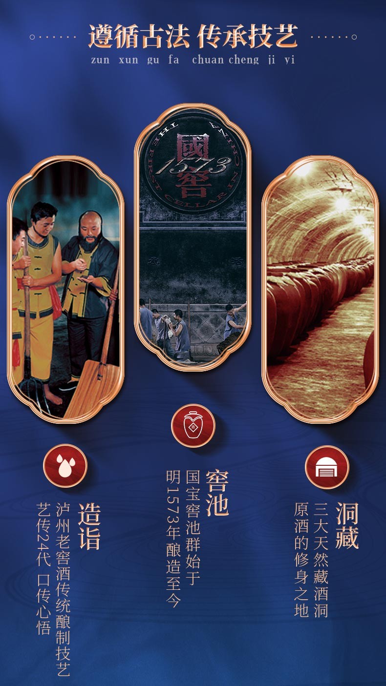 泸州老窖2015年份酒国窖1573鸿运568/52度浓香型白酒500ml*6jpg