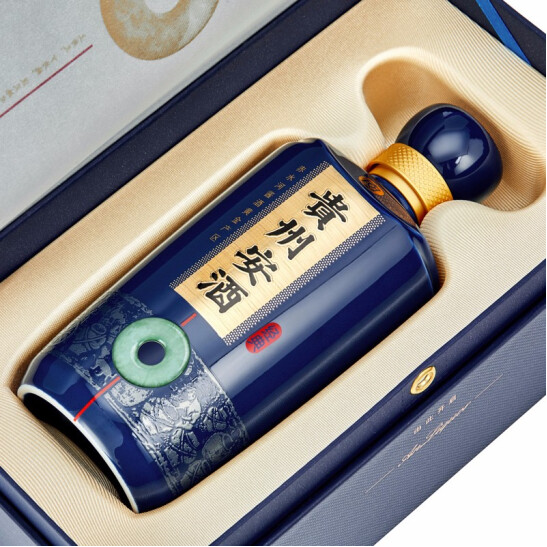 贵州安酒经典53度500m年份陈酿精品礼盒单瓶png