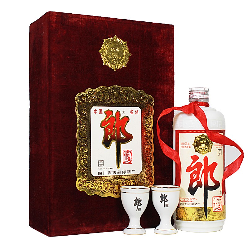 1996年-2002年39度郎酒绒布郎礼盒500mljpg