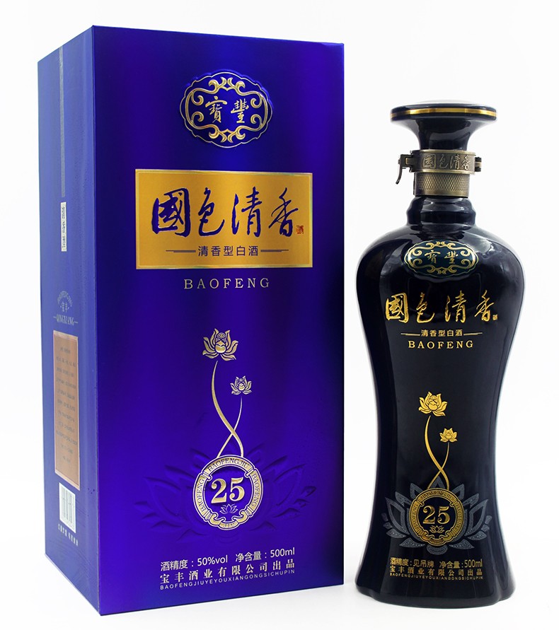 宝丰 国色清香陈坛·25 50度清香型白酒 500mlpg