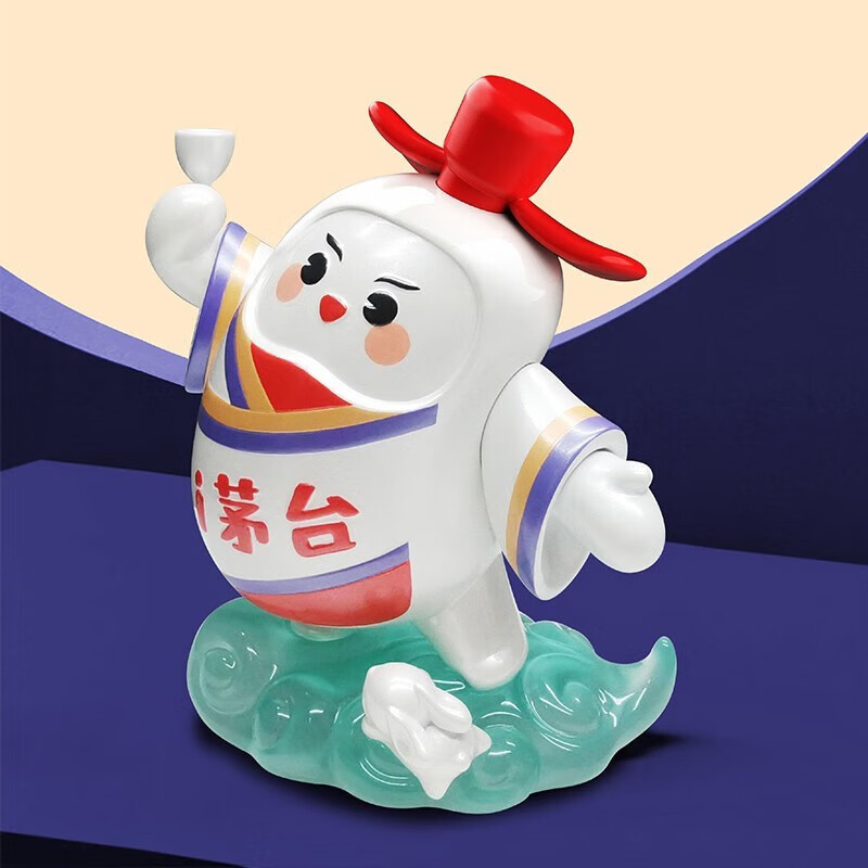 贵州飞天茅台中秋文创礼盒53度200ml(酒＋茶具＋手办）jpg