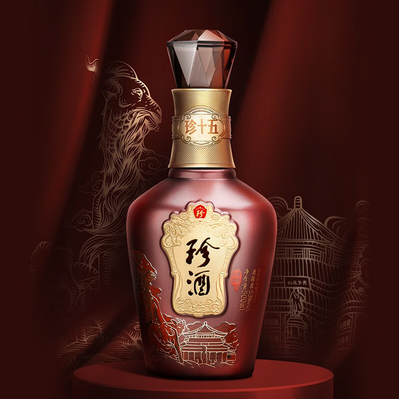 珍酒五羊献瑞53度酱香型白酒 珍十五500ml.jpg