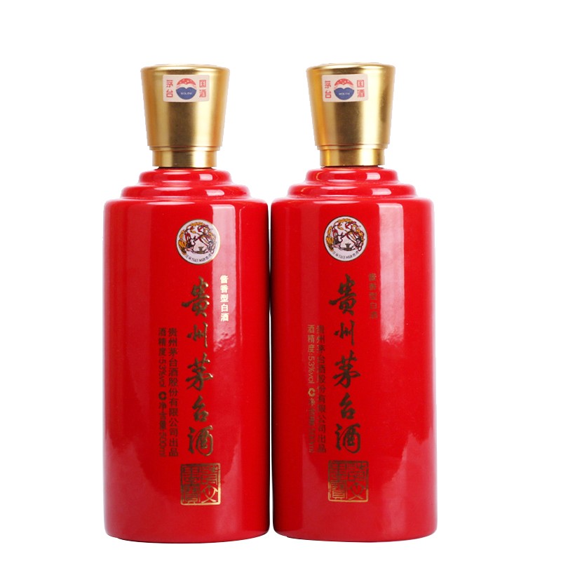 2013贵州茅台酒诗文墨宝双支装送毛国典书法卷收藏jpg