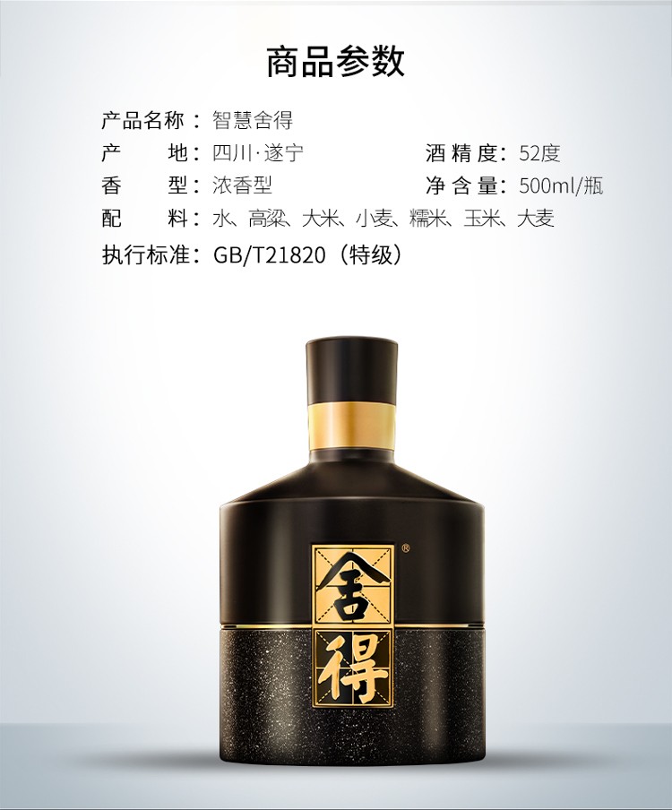 舍得舍得酒智慧舍得 52度500ml 浓香型白酒（新老包装随机发货）.jpg