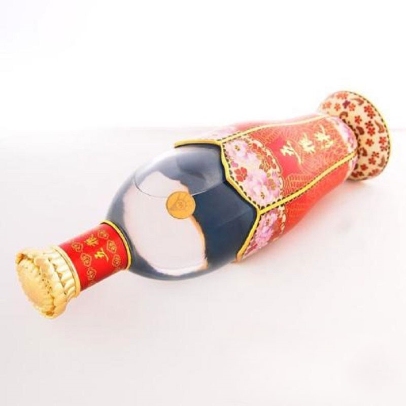 2009年五粮液景泰蓝五粮之花56度1000ml带收藏证书少酒.jpg
