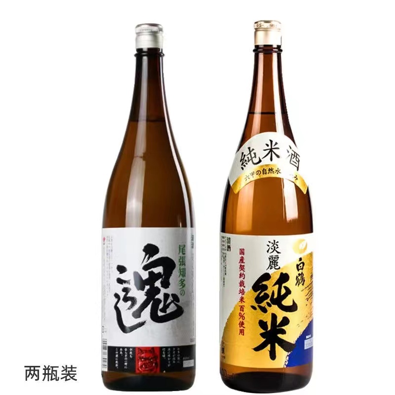 日本清酒原装进口组合菊正宗白鹤大关月桂冠男山清酒米酒1.8L.jpg