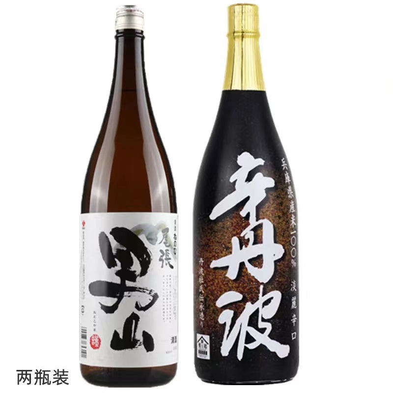 日本清酒原装进口组合菊正宗白鹤大关月桂冠男山清酒米酒1.8L.jpg