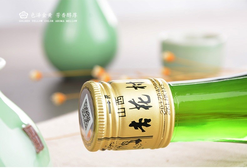 竹叶青酒杏花村汾酒玻瓶竹叶青酒45度 475mL.jpg