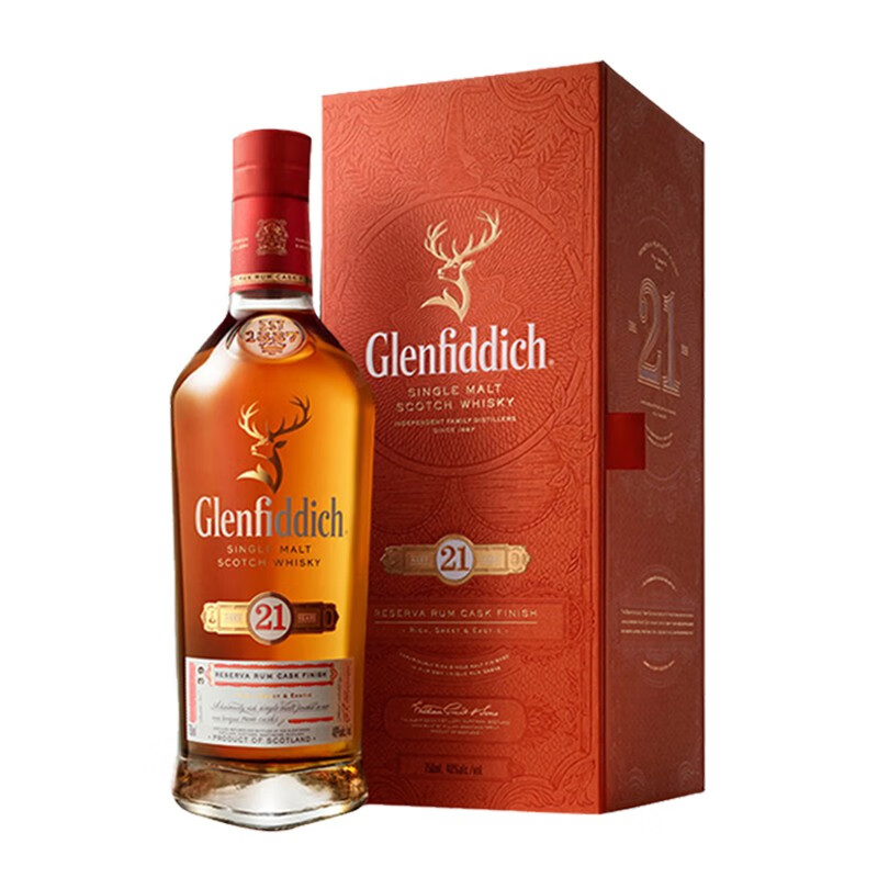 格兰菲迪单一麦芽威士忌英国进口洋酒21年700ml.jpg