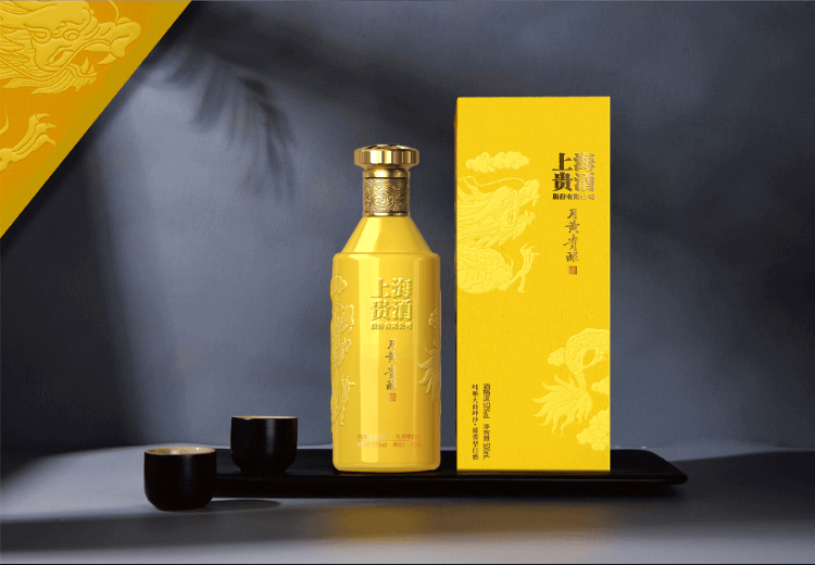 上海贵酒月黄53度酱香型白酒500mlpng