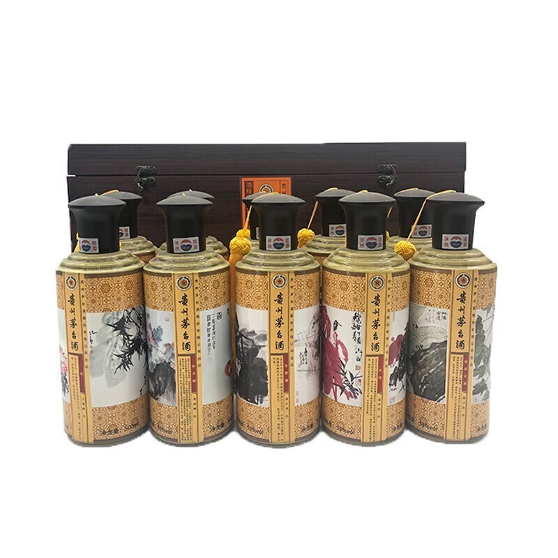 贵州茅台酒茅台十大花鸟酱香型白酒53度500ml