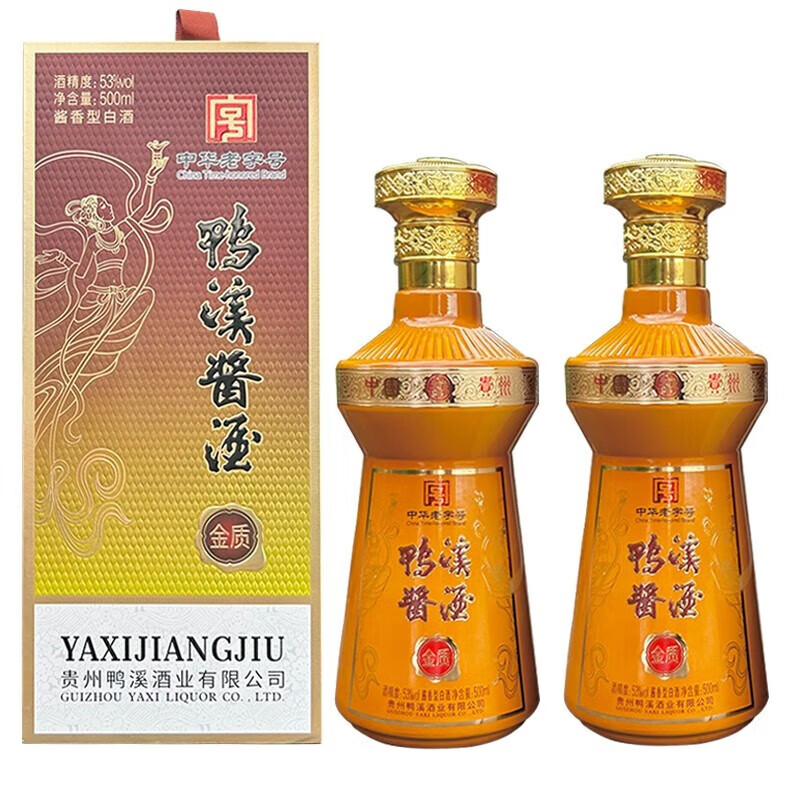 鸭溪窖金质酱香型白酒53度500ml