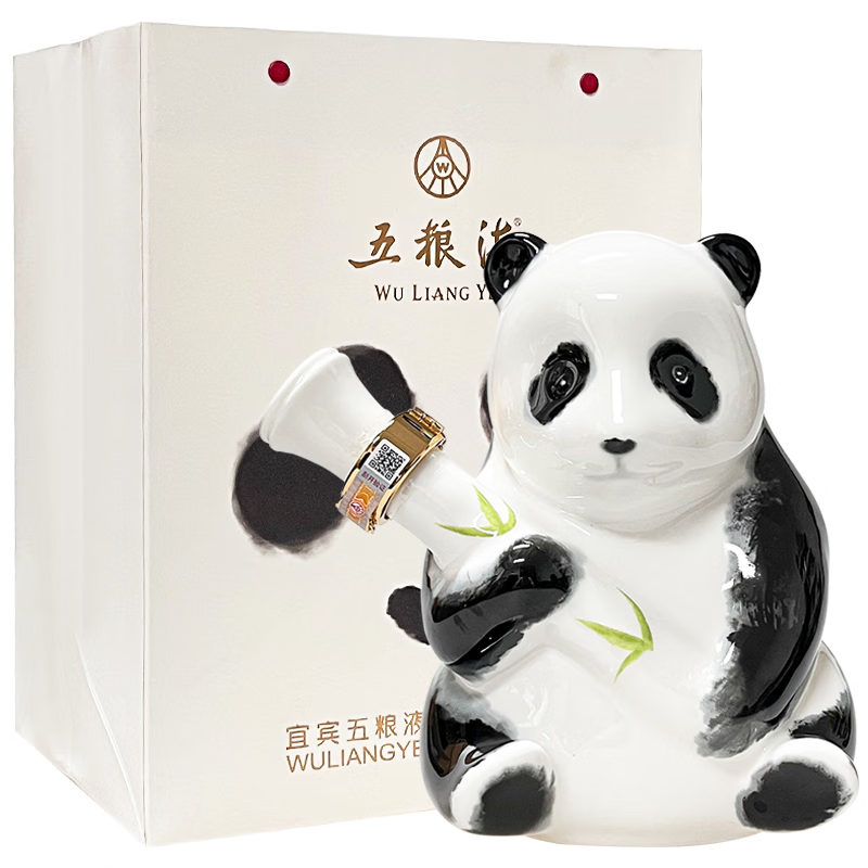 五粮液熊猫酒浓香型白酒52度500ml