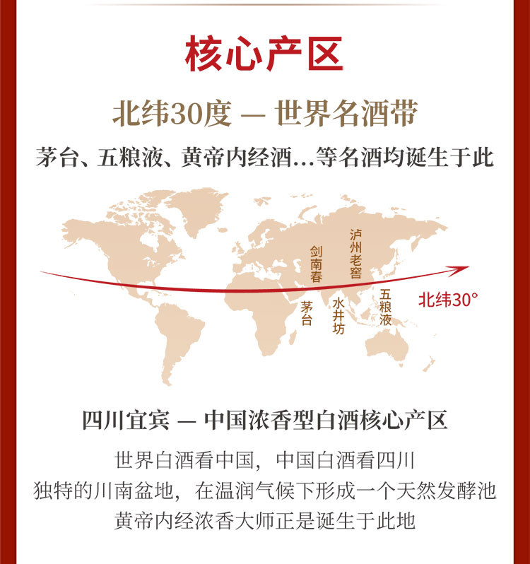 黄帝内经浓香大师酒浓香型45度500ml