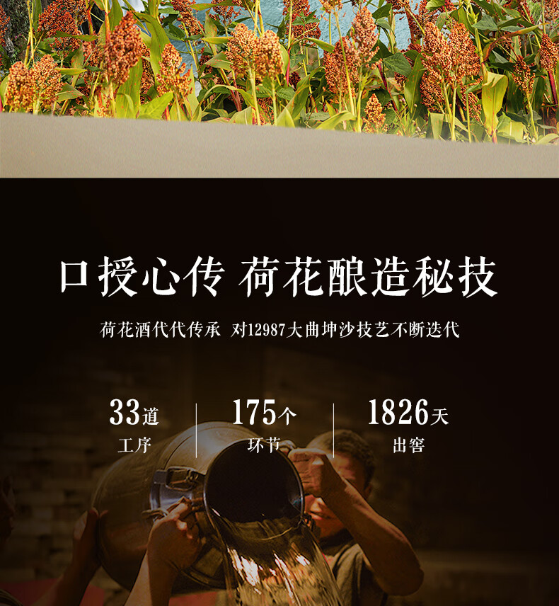 荷花酒一品荷花53度酱香型白酒500ml