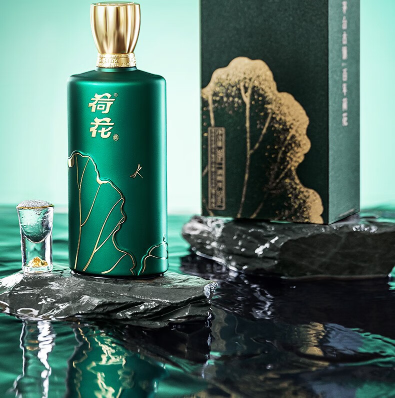 荷花酒墨玉53度酱香型白酒500mL