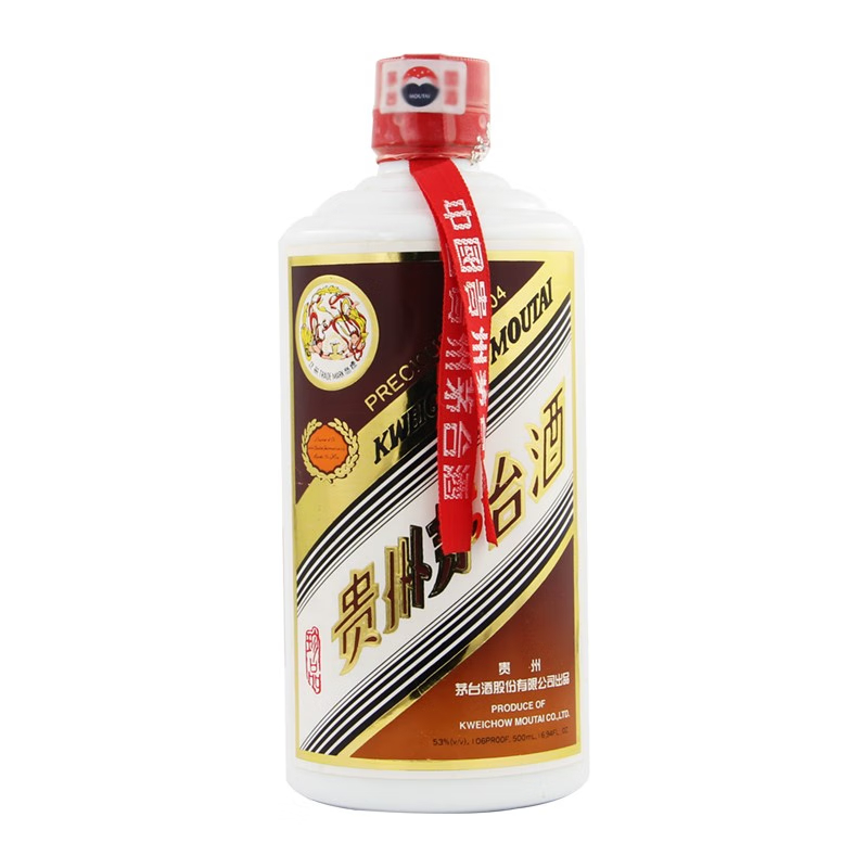 贵州飞天纸盒珍品茅台53度酱香型白酒500ml