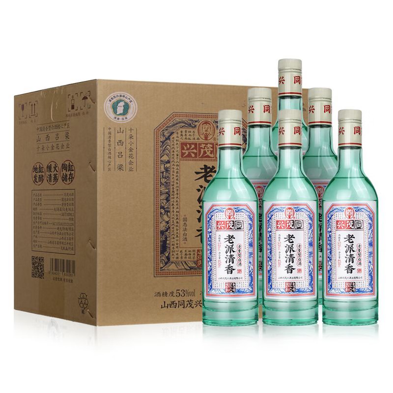 同茂兴老派清香型白酒53度匠心清香450mL整箱