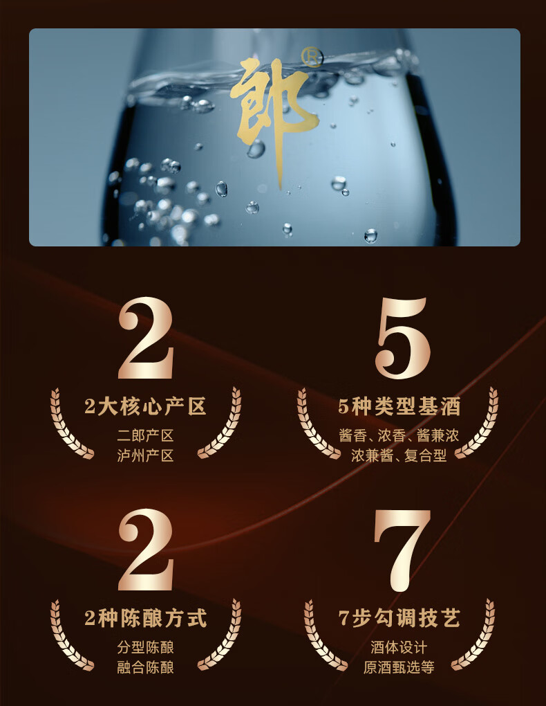 郎酒郎牌特曲T8兼香型白酒50度500ml 