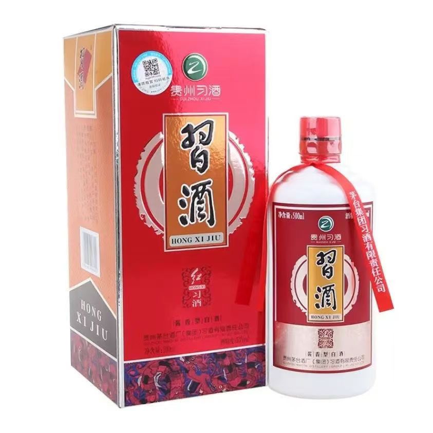 习酒红习酒酱香型白酒53度500ml