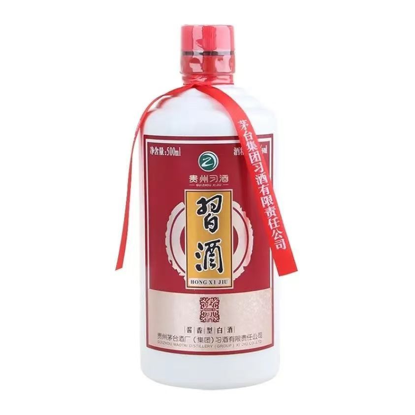习酒红习酒酱香型白酒53度500ml