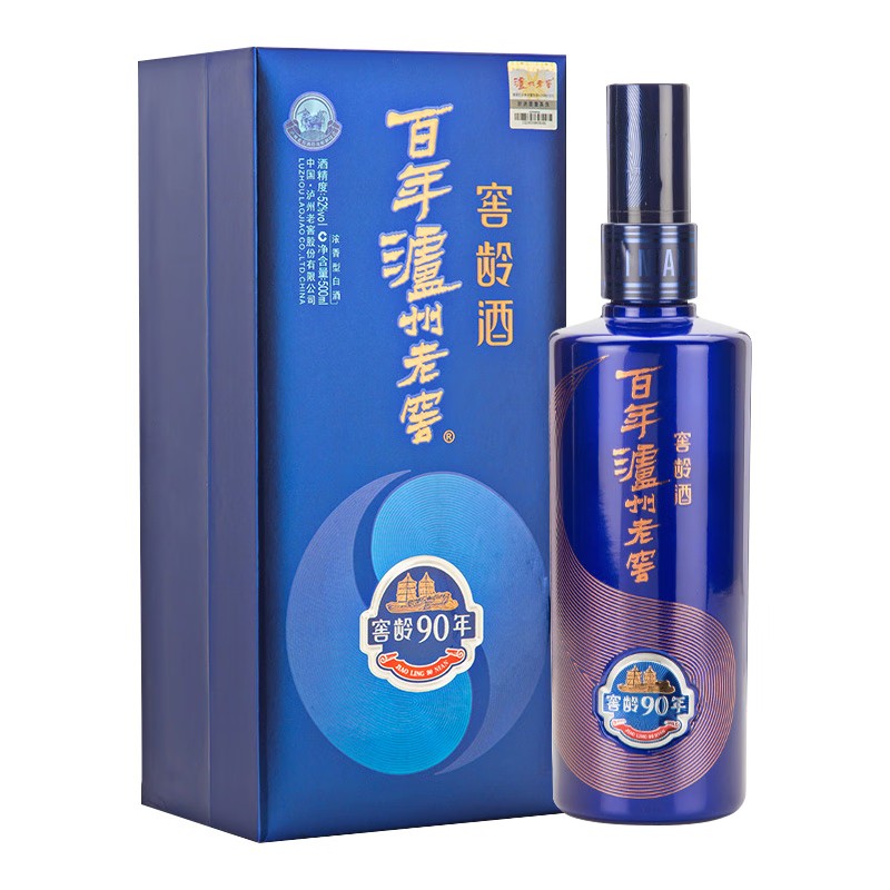百年泸州老窖窖龄酒90年52度窖龄90年浓香型500ml