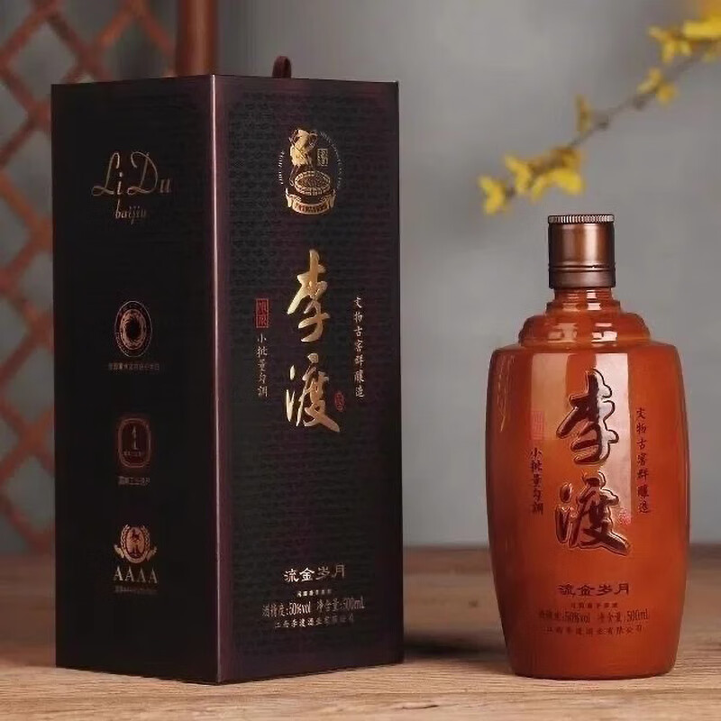 李渡酒流金岁月50度元窖香型白酒50度500mL